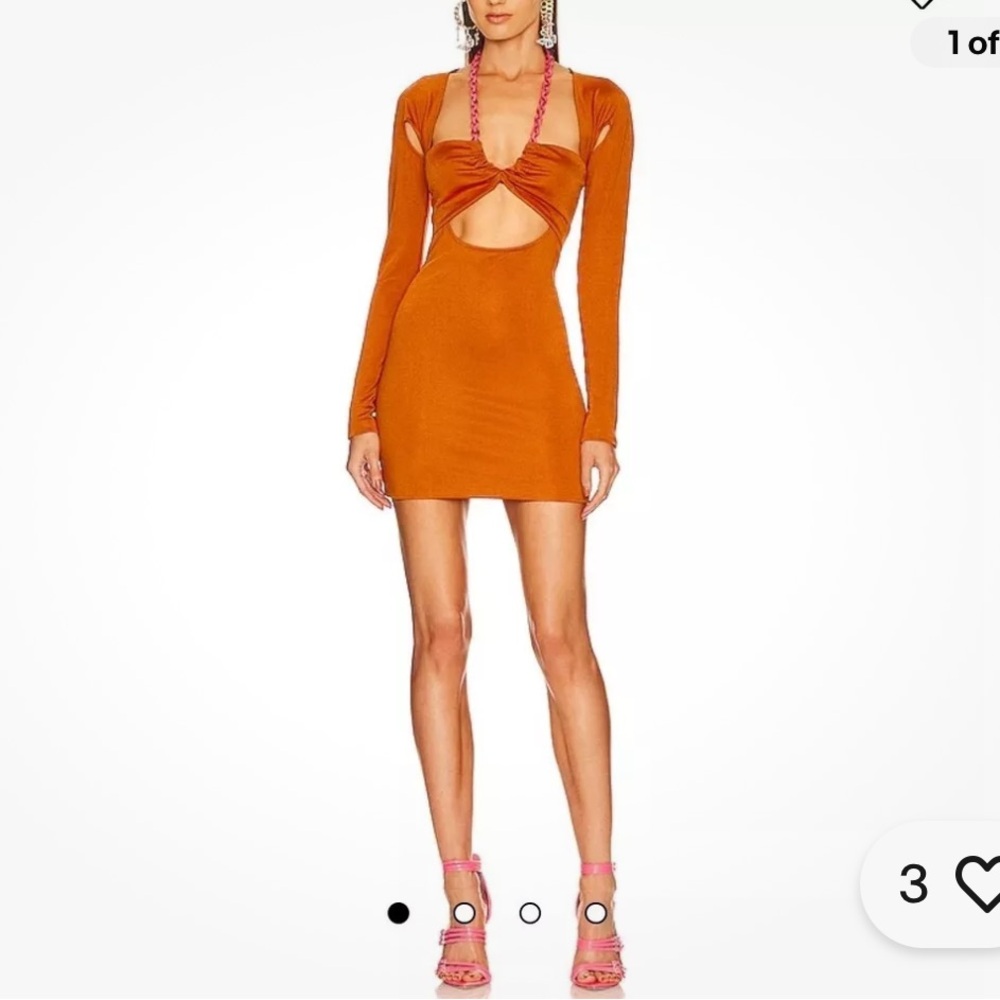Dundas x REVOLVE Chain Neck Cut Out Mini Dress NWT